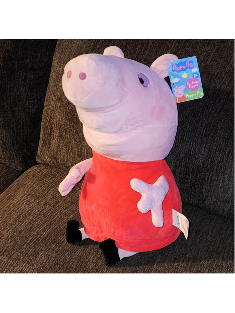 Peppa Pig Big Hugs Puppet Plush 18" Large Stuffed Animal Hasbro New W Tags 2022